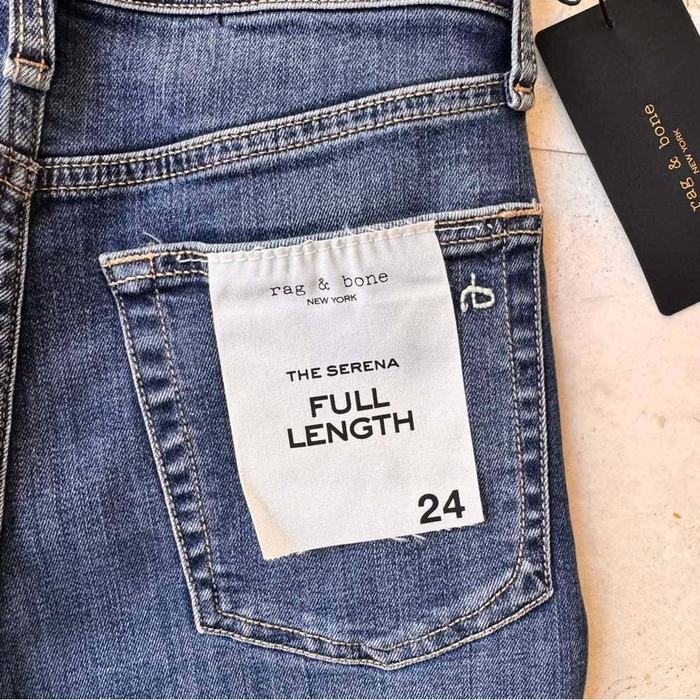 Rag & Bone Serena High Rise Blue Wide-Leg Jeans size 24 - Picture 6 of 13